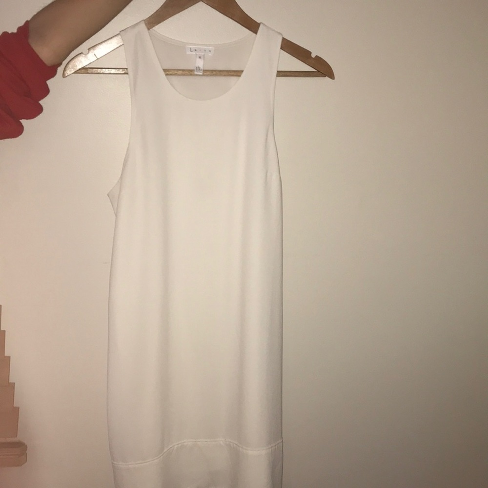 White leith slip dress